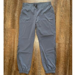 White Cross Fit Jogger Scrubs